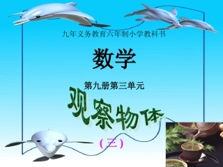 人教版小学数学课件《观察物体》(三)