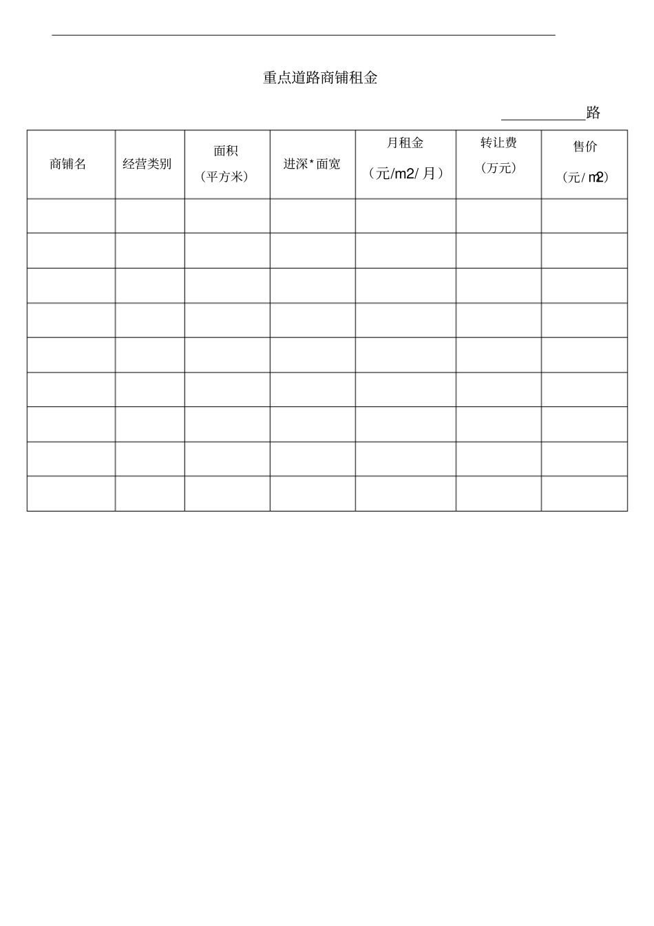 商业调研表格_第3页