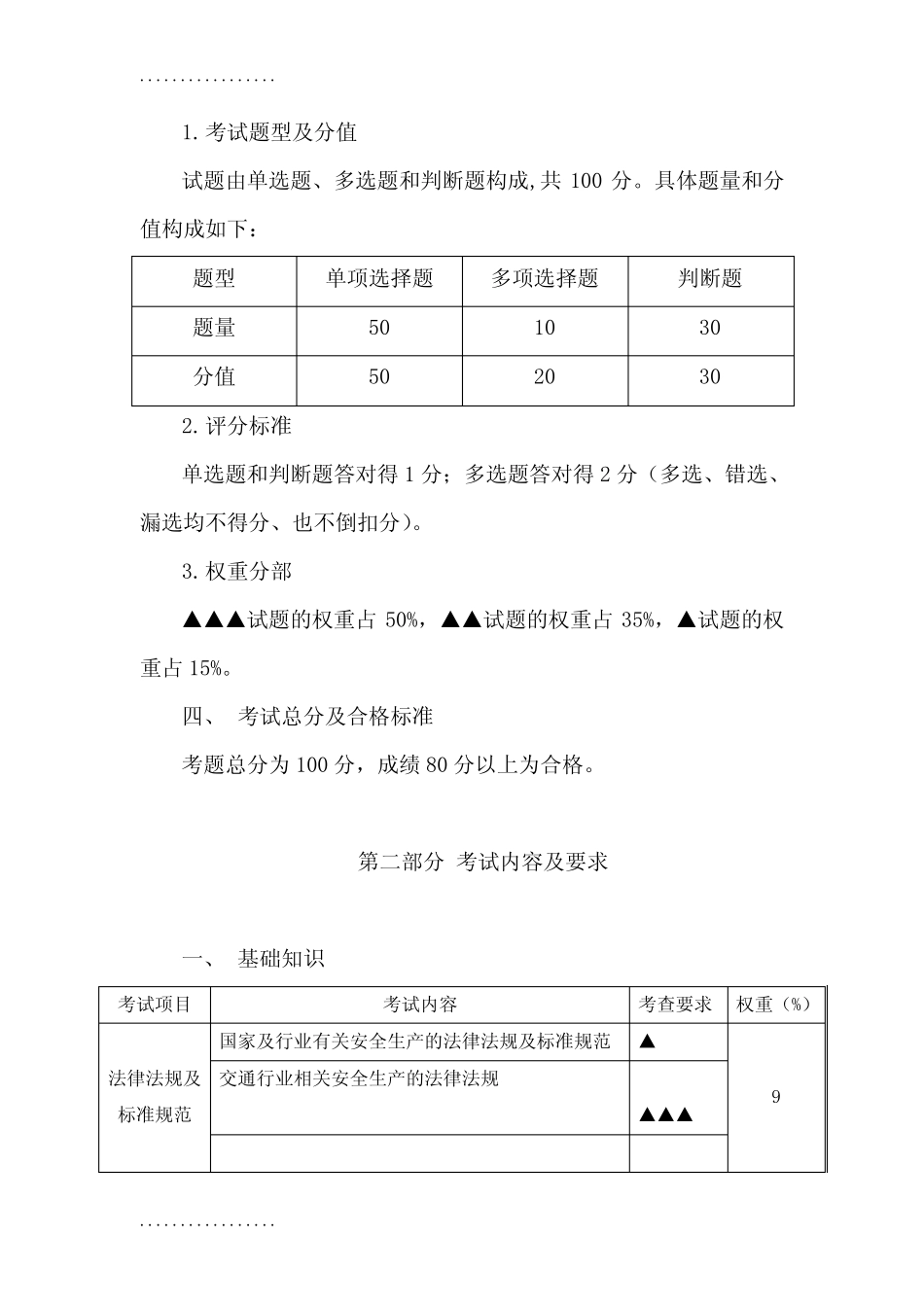 (整理)交通运输企业安全生产标准化考评员考评大纲 _第2页