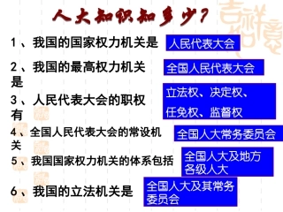 5.2人民代表大会制度：我国的根本政治制度