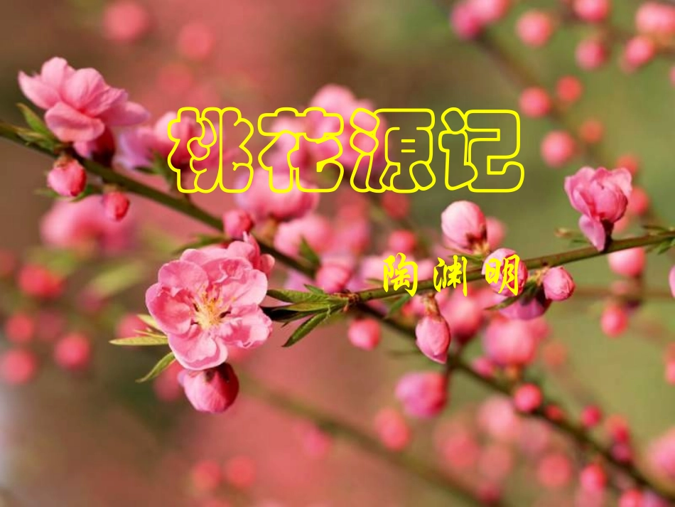 七年级语文《桃花源记》优质课课件人教版_第2页