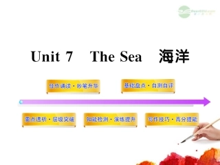 2012版高中英语全程复习方略配套课件-Unit7《The-Sea》-北师大版必修3-