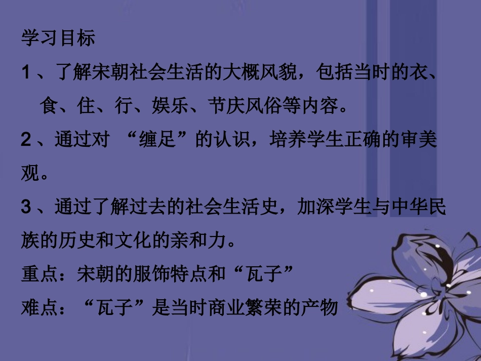 广东省深圳市文汇中学七年级历史下《第11课-万千气象的宋代社会风貌》课件1-新人教版_第2页