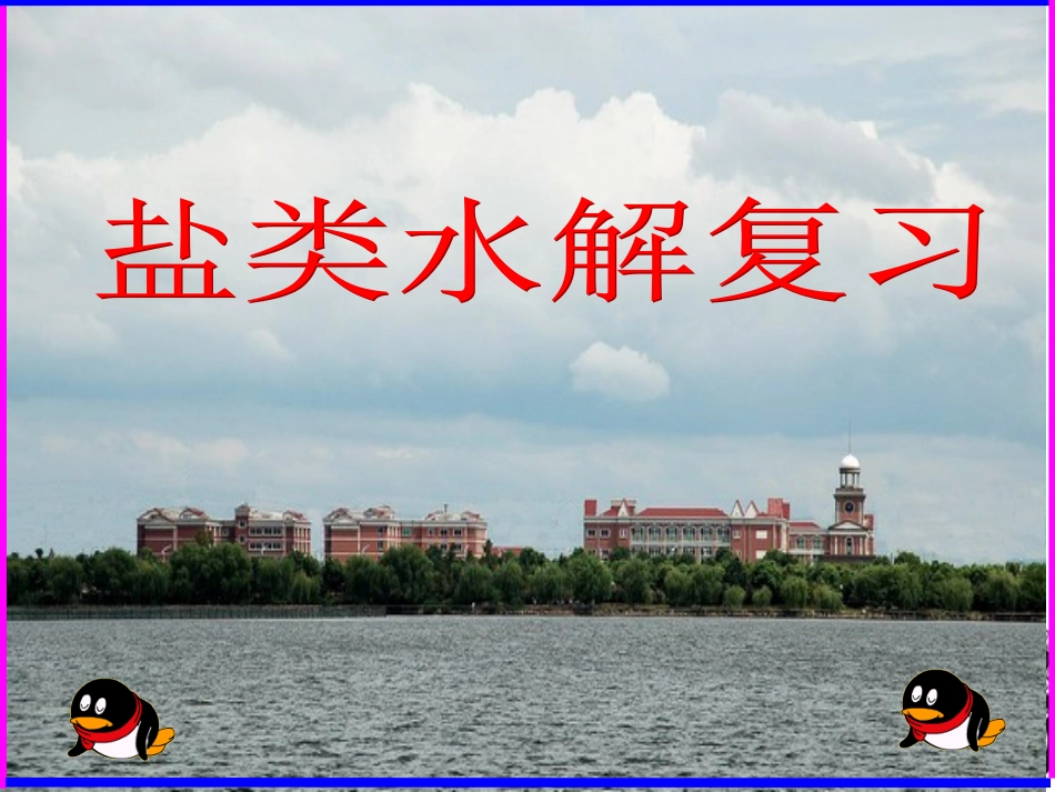 高中化学-盐类水解专题复习课件-苏教版_第1页
