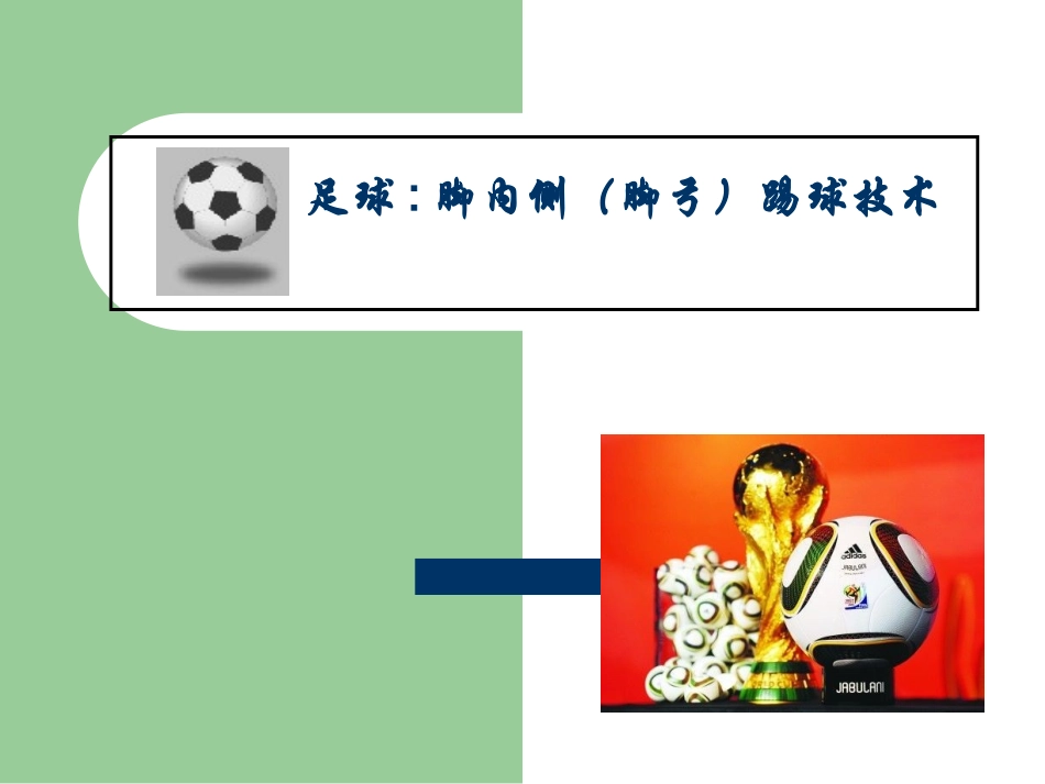 足球课脚内侧踢球_第1页