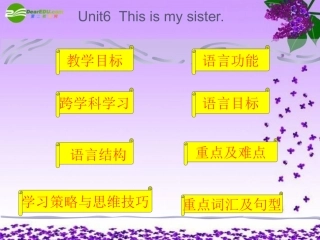 六年级英语上册-Unit-6-This-is-my-sister课件-鲁教版
