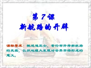 第十四课新航路的开辟-(4)