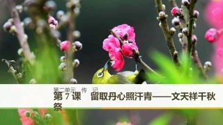 7留取丹心照汗青