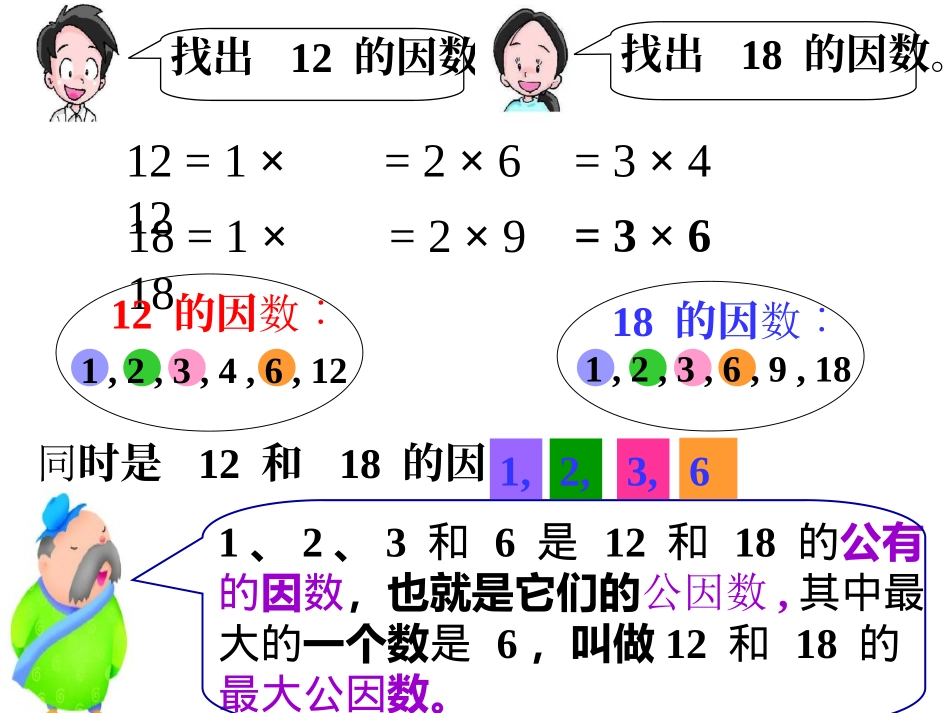 最大公因数课件(新课标人教版小学数学五年级下册)2013_第2页