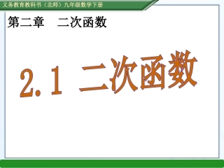 2.1二次函数