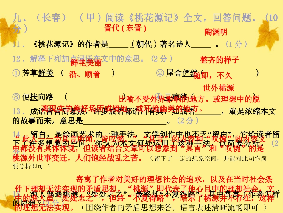 广西灵山县陆屋中学九年级语文-古文阅读专题复习课件-人教新课标版_第2页