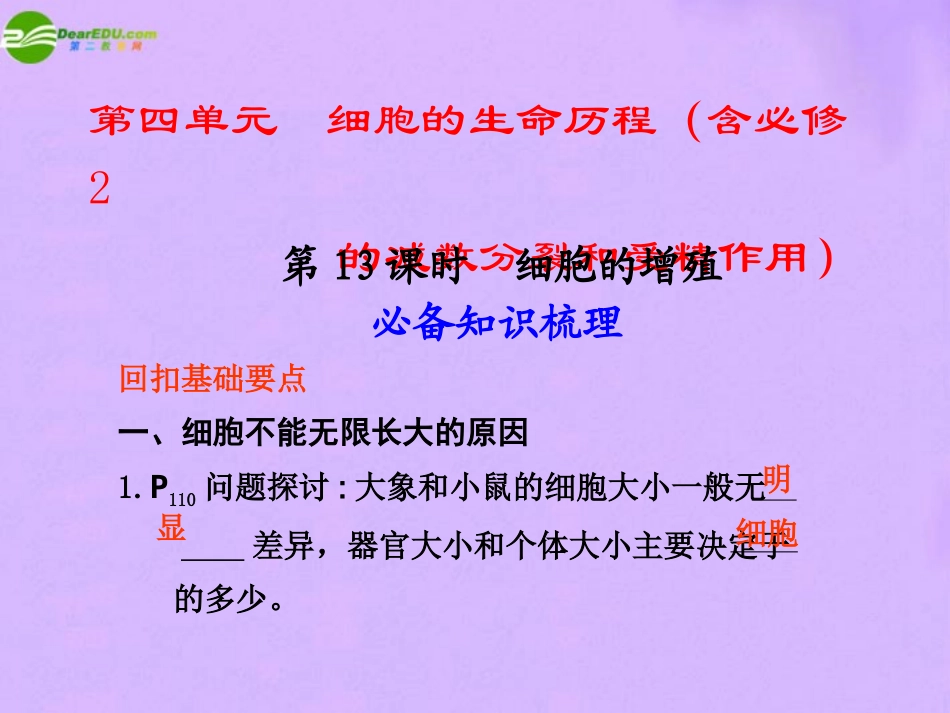 2011届高考生物-考点专题复习课件12_第1页