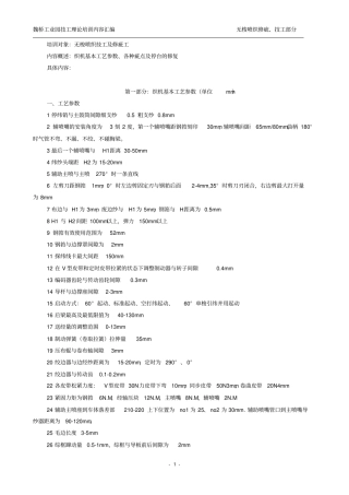 喷气织机培训资料