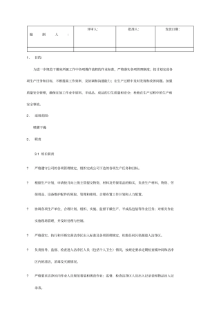喷雾干燥操作规范