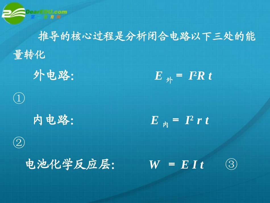 高中物理-闭合电路欧姆定律课件-新人教版选修3_第2页