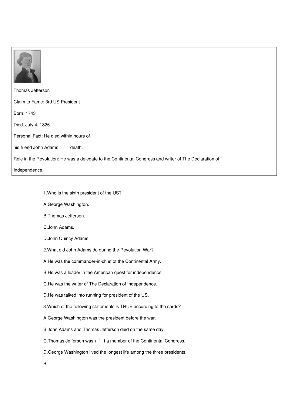 四川2019春中考英语二轮复习阅读理解_第2页