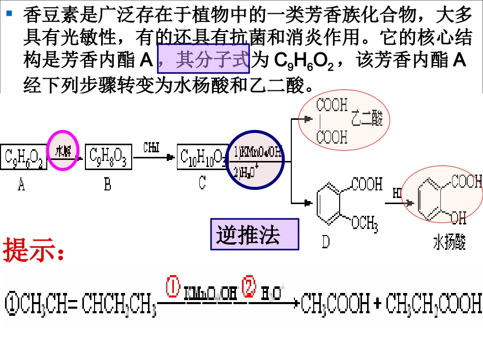 第二轮有机推断专题复习(上课)_第3页