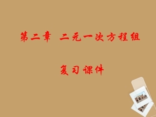 七年级数学下册-第二章《二元一次方程组》复习课件-湘教版