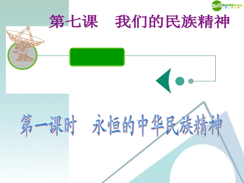 江苏省2012届高考政治复习-第三单元-第七课-第一课时-永恒的中华民族精神课件-新人教版必修3_第2页