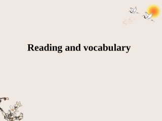 山西省吕梁市高中英语-Module-5-A-Lesson-in-a-Lab-Reading-and-vocabulary精品课件-外研版必修1