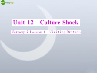 《随堂优化训练》2011年高中英语-Unit-12--Warm-up-&-Lesson-1-Visiting-Britain-配套课件-北师大版必修4