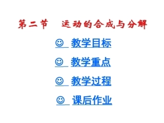 第四节力的合成与分解-(2)