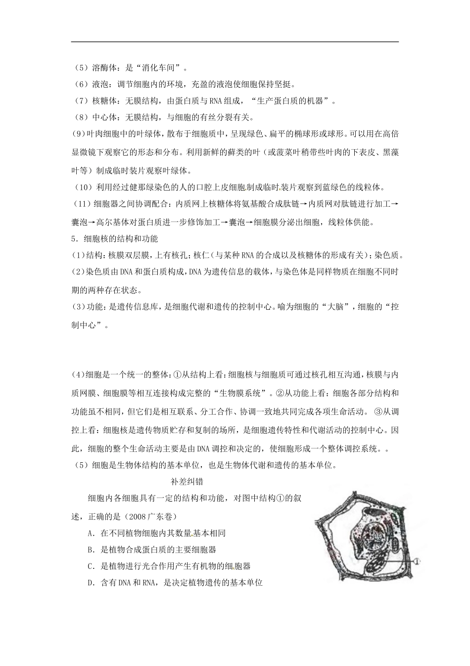 江苏省2013年栟茶中学高三生物考前赢分30天-第02天_第2页