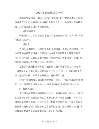 2024年船舶装运安全管(2篇) 