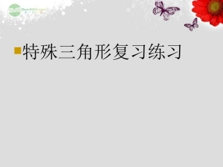 浙江省宁波市支点教育培训学校八年级数学上册《特殊三角形复习练习》课件-浙教版