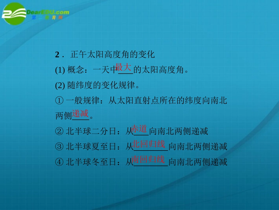 《金版》高中地理-地球公转与自转共同作用下产生的地理意义课件-中图版必修1_第2页