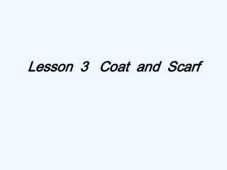 冀教版四年级英语上册Lesson3---Coat--and--Scarf