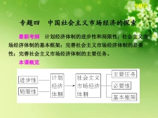浙江省东阳市高中政治-专题4社会主义经济理论的初期探讨课件-新人教版选修2