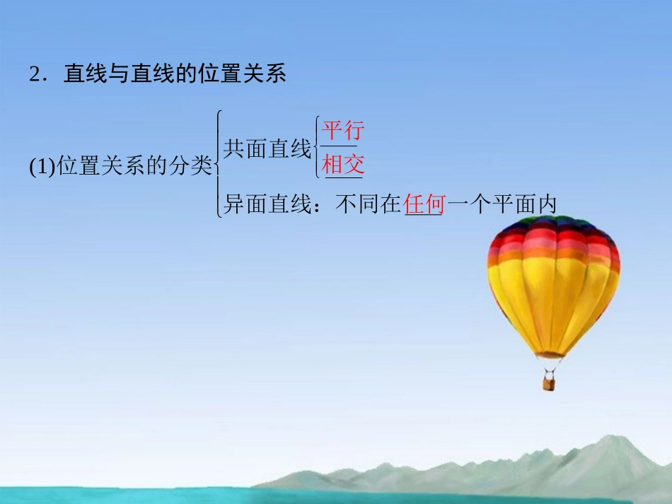 (江苏专用)2013高考数学总复习-第八篇《第44讲-平面的基本性质与空间两直线的位置关系》课件-理-苏教版_第3页