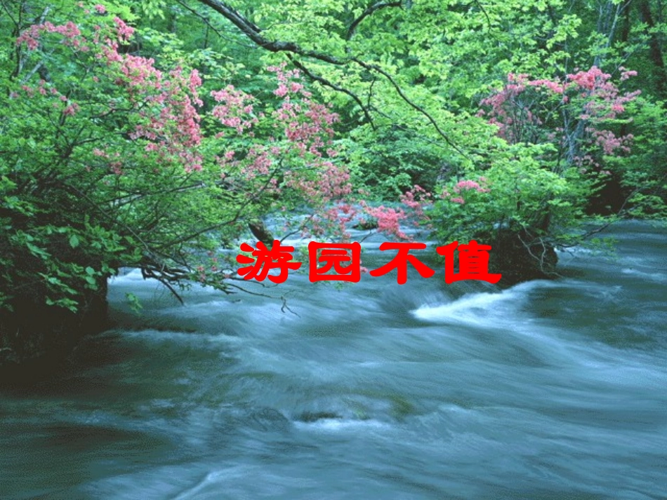 苏教版四年级下册语文《游园不值》课件PPT_第2页