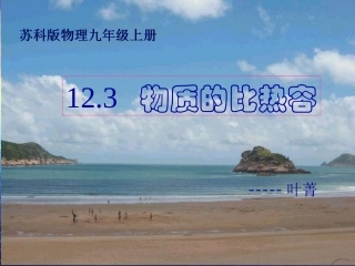 12.3物质的比热容