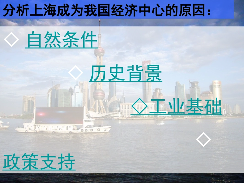 《我国的经济中心—上海》课件_第2页