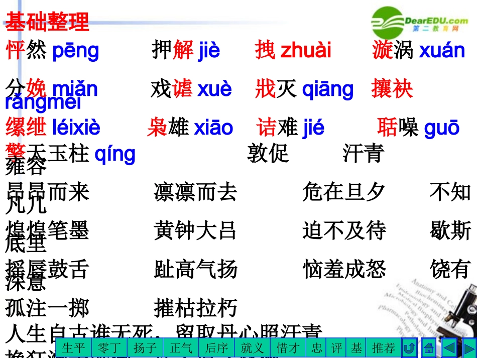 高中语文-2.7《留取丹心照汗青》课件3-粤教版必修1_第2页