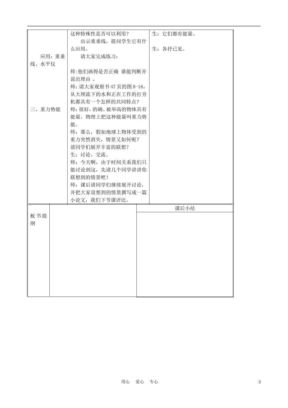 江苏省常州市朝阳中学八年级物理《8.2-重力》教案-苏科版_第3页
