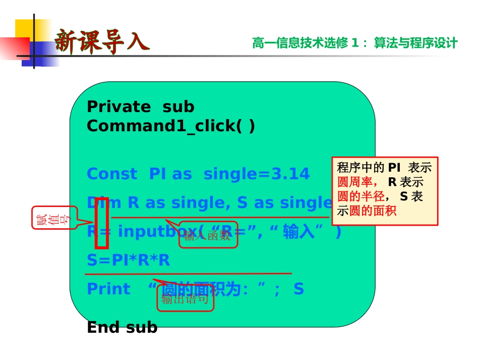 2.2.2赋值语句和输入输出语句_第3页