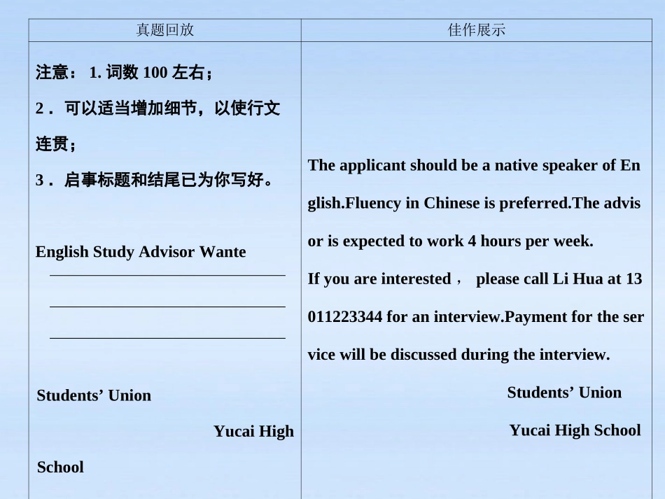 《金版新学案》山东省2012高考英语-Module-1--My-First-Day-at-Senior-High总复习课件-外研版必修1_第3页