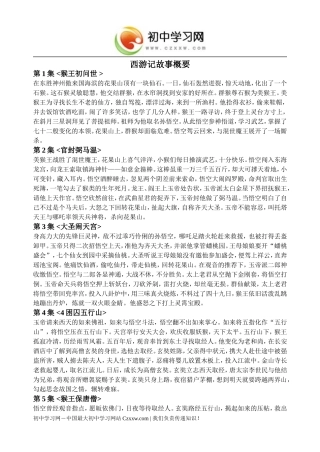 七年级语文上册-《美猴王》文字素材1-语文版-