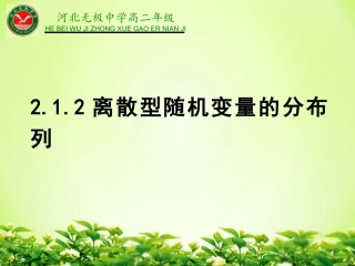 离散型随机变量及其分布列-(3)
