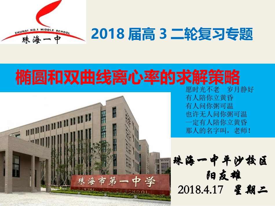 二、圆锥曲线的离心率与统一方程_第1页