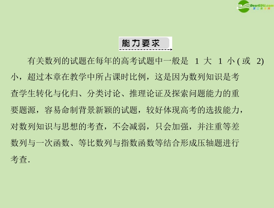 《高考风向标》2012年高考数学一轮复习-第九章-第1讲-数列的基本概念精品课件-文_第3页