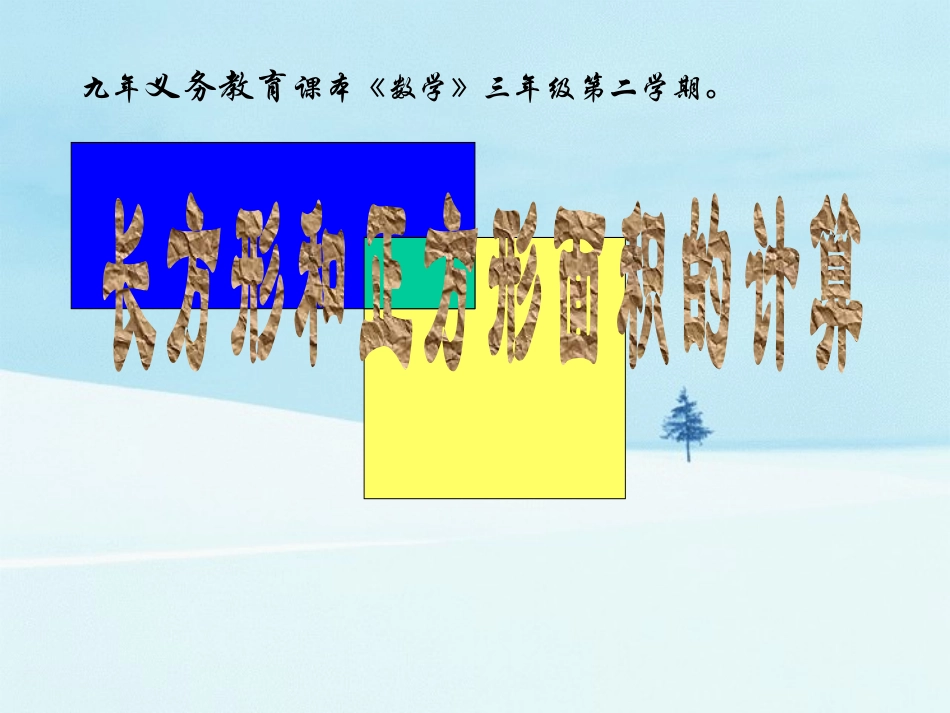 人教2011版小学数学三年级长方形和正方形的面积_第2页