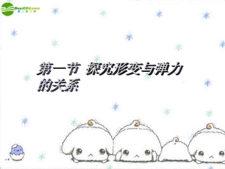 高中物理-第三章之探究形变与弹力的关系课件-鲁科版必修1