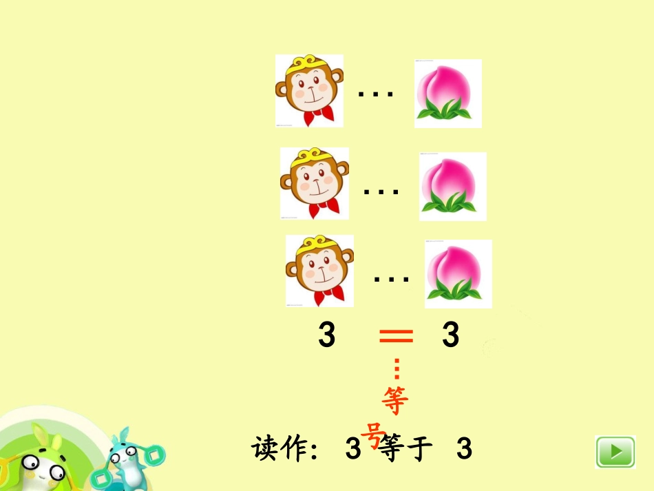人教版小学数学课件《小于、等于、大于》_第3页