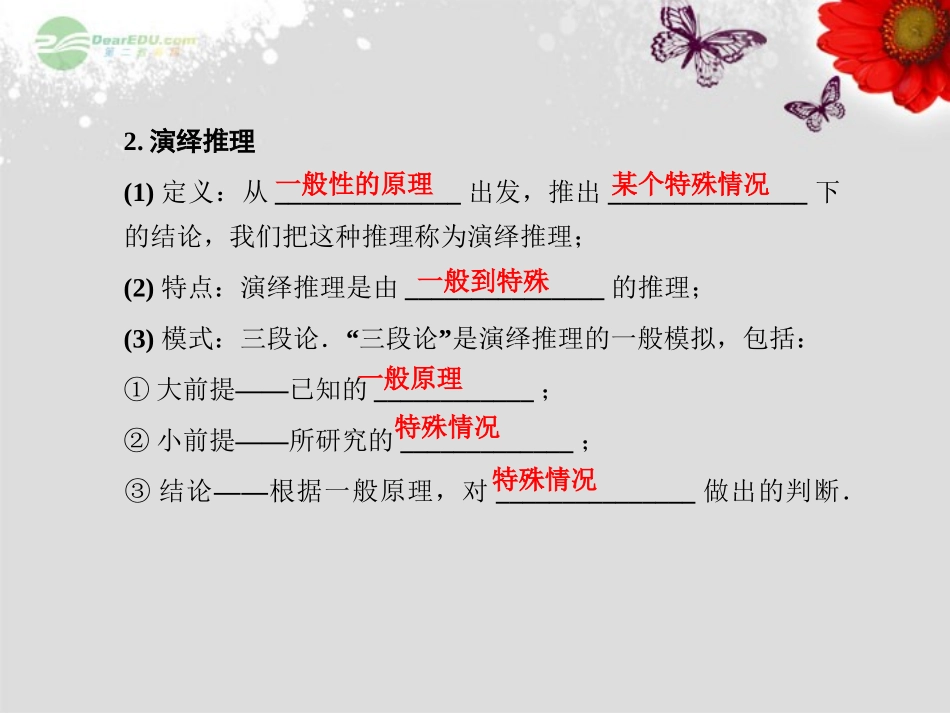 【课堂新坐标】2013届高考数学一轮复习-第六章第五节-合情推理与演绎推理课件-理-(广东专用)_第3页