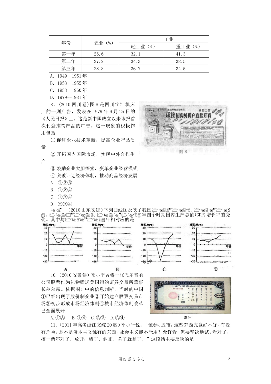 2012高中历史-4.2从计划经济到市场经济每课一练12-新人教版必修2-_第2页
