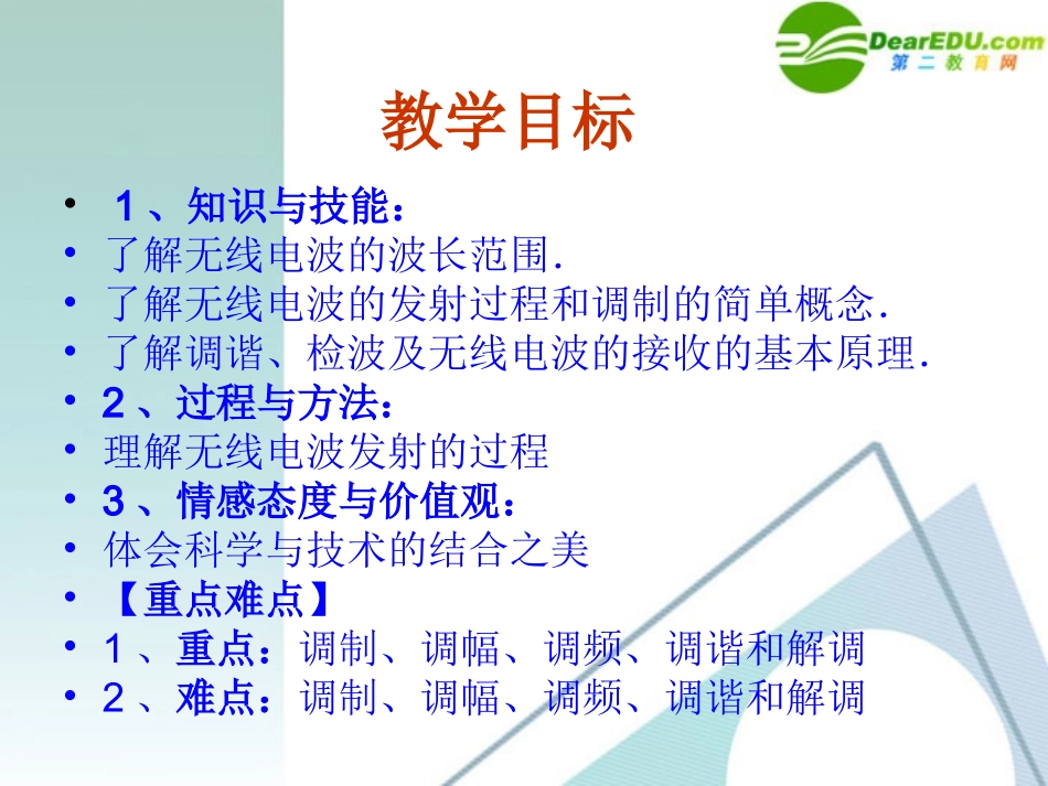 高中物理-14-3《电磁波的发射和接收》精品课件-新人教版选修3-4_第3页